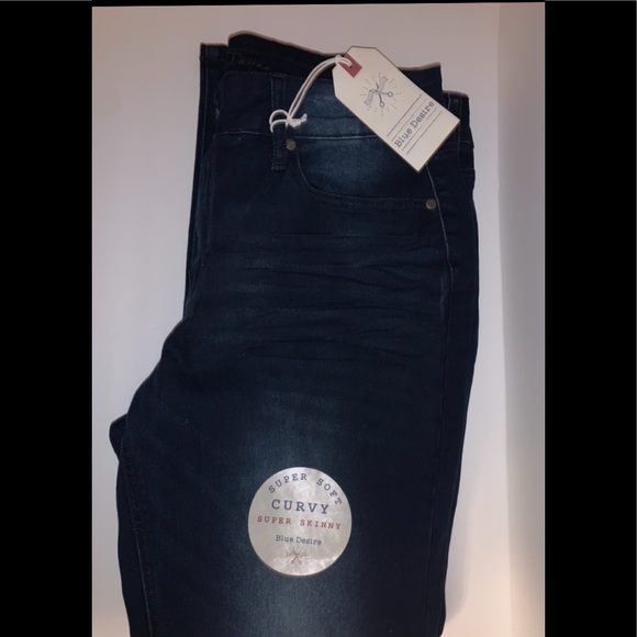 blue desire curvy skinny jeans
